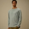 Sweats à col montant en piqué épais teint en pigment