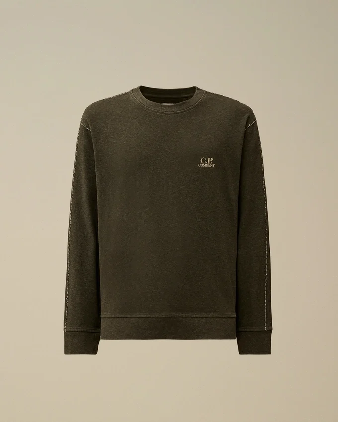 Sweats à col rond en jersey épais plaqué