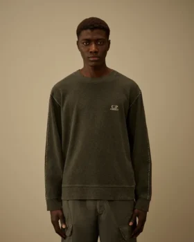 Sweats à col rond en jersey épais plaqué