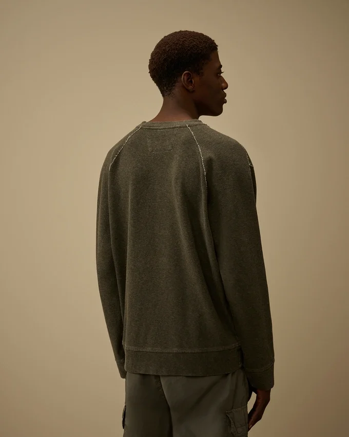 Sweats à col rond en jersey épais plaqué