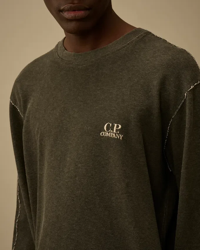 Sweats à col rond en jersey épais plaqué