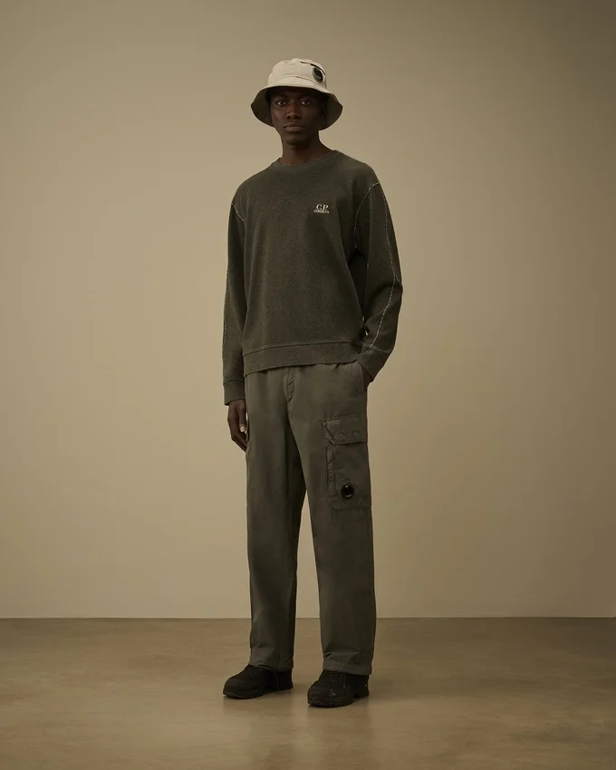 Sweats à col rond en jersey épais plaqué