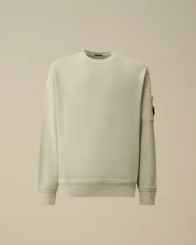 Sweats à col rond « Lens » en molleton de coton diagonal teint par réserve