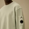 Sweats à col rond « Lens » en molleton de coton diagonal teint par réserve