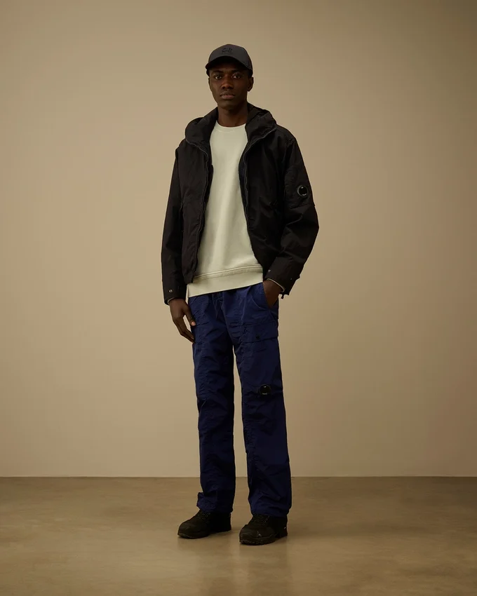 Sweats à col rond « Lens » en molleton de coton diagonal teint par réserve