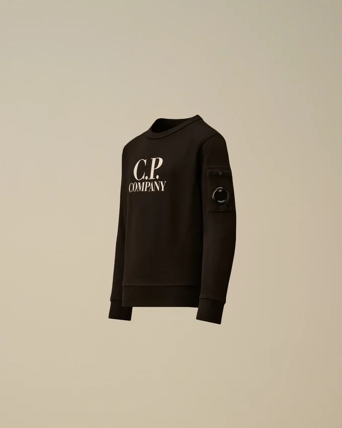 Sweats à col rond U16 en molleton diagonal avec logo