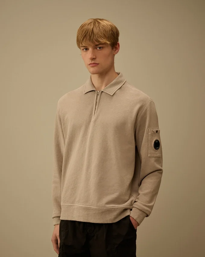 Sweats à demi-zip en molleton Malfilè avec motif « Lens »
