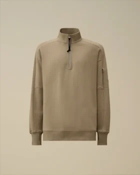 Sweats à demi-zip en polaire diagonale gaufrée « Lens »