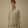 Sweats à demi-zip en polaire diagonale gaufrée « Lens »