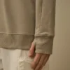 Sweats à demi-zip en polaire diagonale gaufrée « Lens »