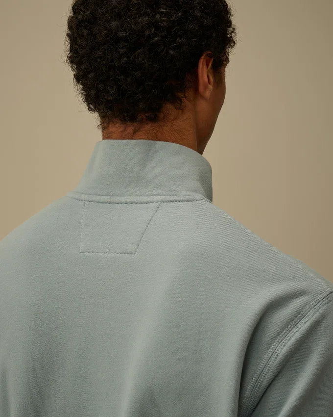 Sweats à demi-zip en polaire à motif diagonal en relief