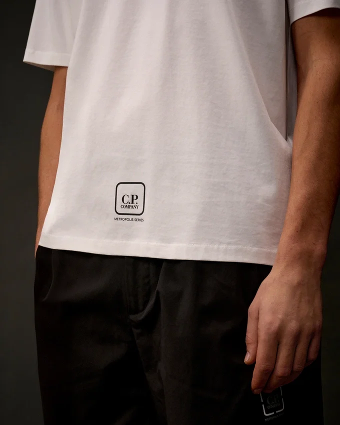 T-shirt graphique à manches courtes en jersey mercerisé de la Metropolis Series