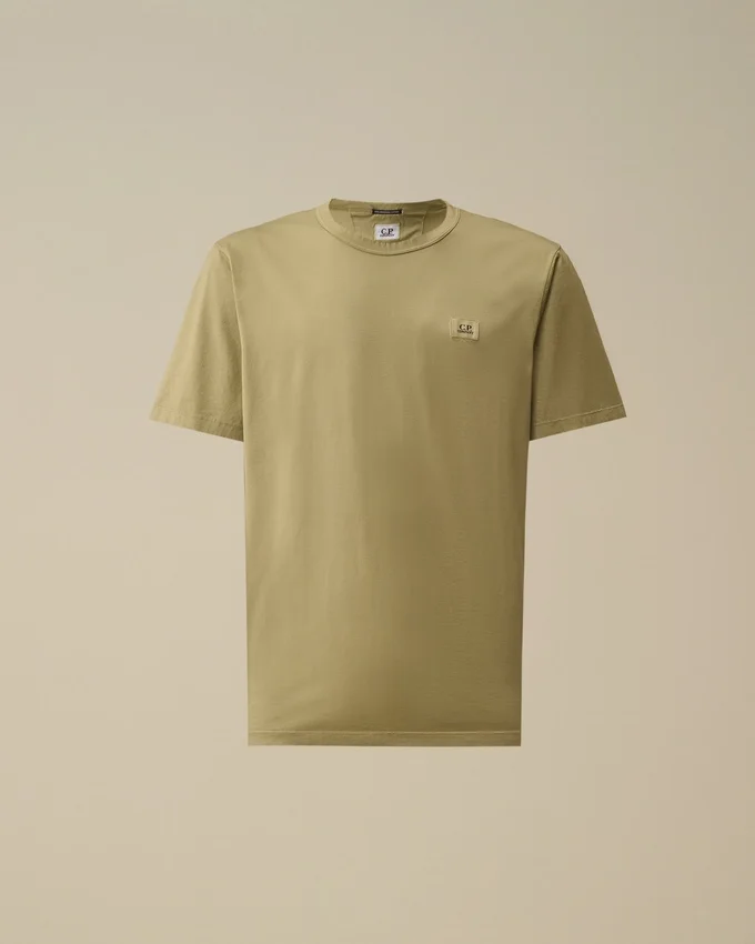 T-shirt à manches courtes avec écusson en jersey mercerisé 70/2 Gasato