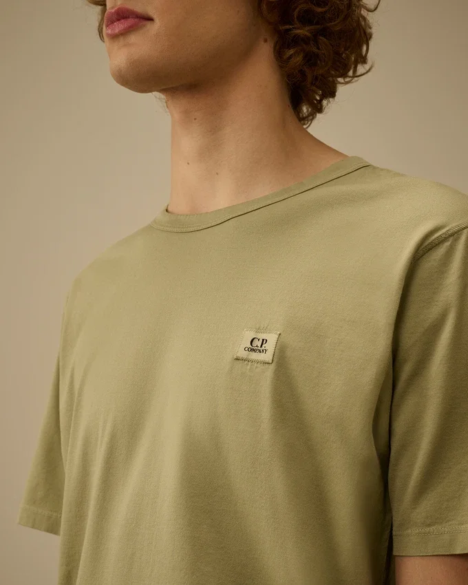 T-shirt à manches courtes avec écusson en jersey mercerisé 70/2 Gasato