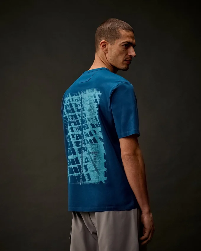 T-shirt à manches courtes en jersey mercerisé de la Metropolis Series