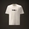 T-shirt à manches courtes en jersey mercerisé de la Metropolis Series avec broderie dans le dos