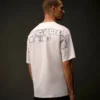 T-shirt à manches courtes en jersey mercerisé de la Metropolis Series avec broderie dans le dos