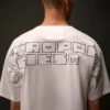 T-shirt à manches courtes en jersey mercerisé de la Metropolis Series avec broderie dans le dos