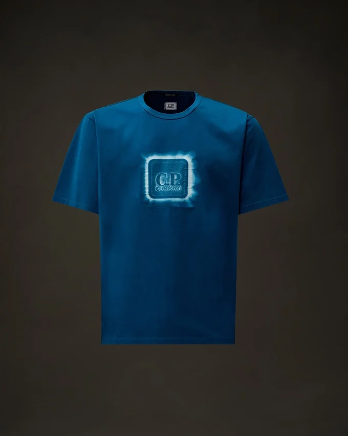 T-shirt à manches courtes en jersey mercerisé de la Metropolis Series avec écusson