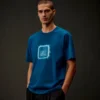 T-shirt à manches courtes en jersey mercerisé de la Metropolis Series avec écusson