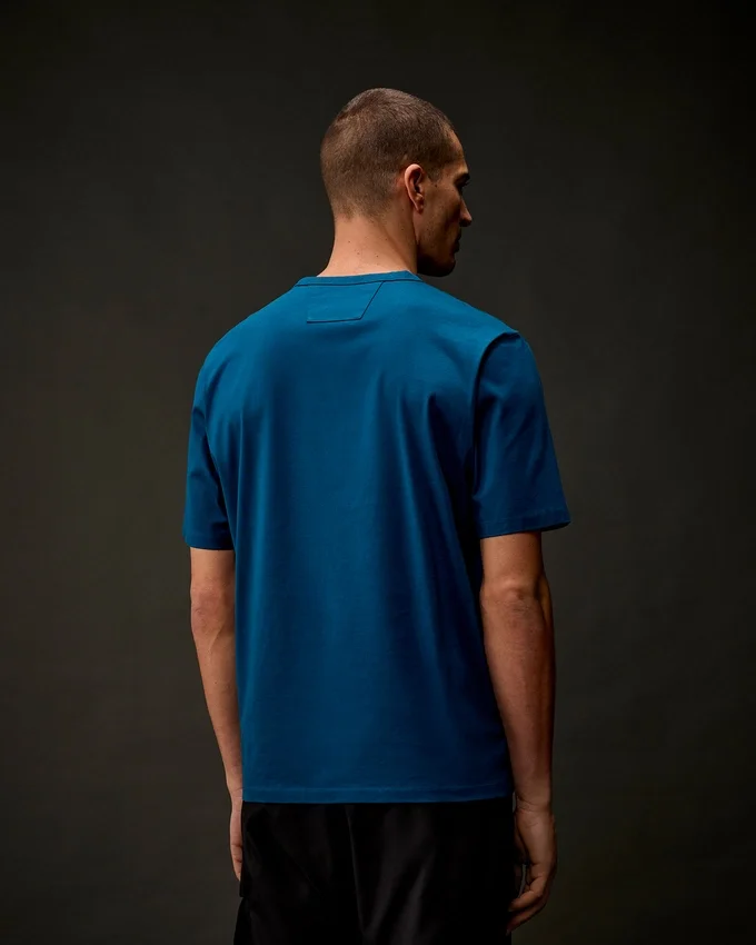 T-shirt à manches courtes en jersey mercerisé de la Metropolis Series avec écusson