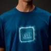 T-shirt à manches courtes en jersey mercerisé de la Metropolis Series avec écusson