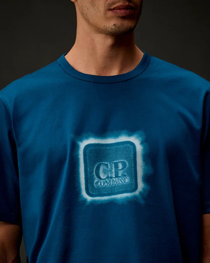T-shirt à manches courtes en jersey mercerisé de la Metropolis Series avec écusson