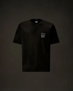 T-shirt à manches courtes en jersey mercerisé de la Metropolis Series avec logo imprimé