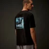 T-shirt à manches courtes en jersey mercerisé de la Metropolis Series avec logo imprimé
