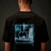 T-shirt à manches courtes en jersey mercerisé de la Metropolis Series avec logo imprimé