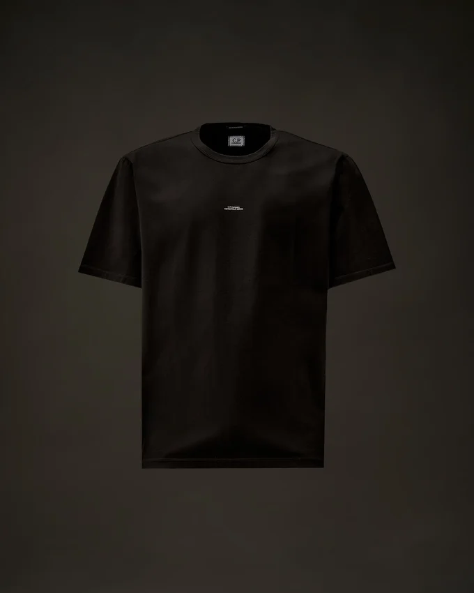 T-shirt à manches courtes en jersey mercerisé de la Metropolis Series avec logo sur la poitrine
