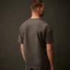 T-shirt à manches courtes en jersey mercerisé de la Metropolis Series avec logo sur la poitrine