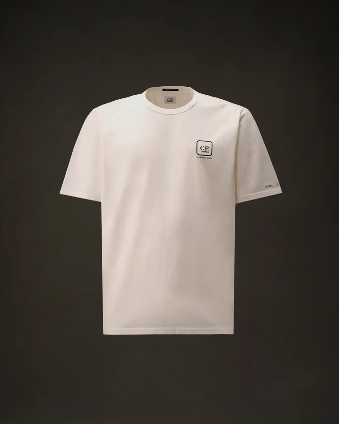 T-shirt à manches courtes en jersey mercerisé de la Metropolis Series avec motif imprimé
