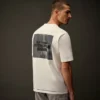 T-shirt à manches courtes en jersey mercerisé de la Metropolis Series avec motif imprimé