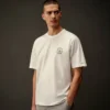 T-shirt à manches courtes en jersey mercerisé de la Metropolis Series avec motif imprimé