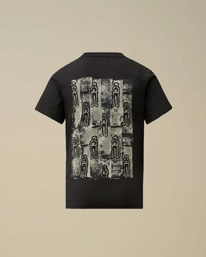 T-shirt à manches courtes U16 en jersey de coton 30/1 avec motif marin britannique