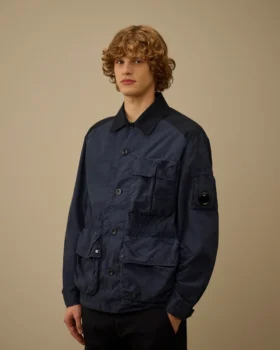 Veste à boutons mixtes en Flatt Nylon Lens
