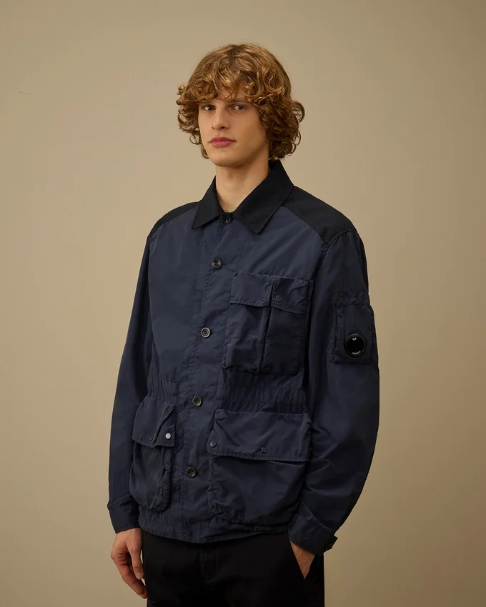 Veste à boutons mixtes en Flatt Nylon Lens