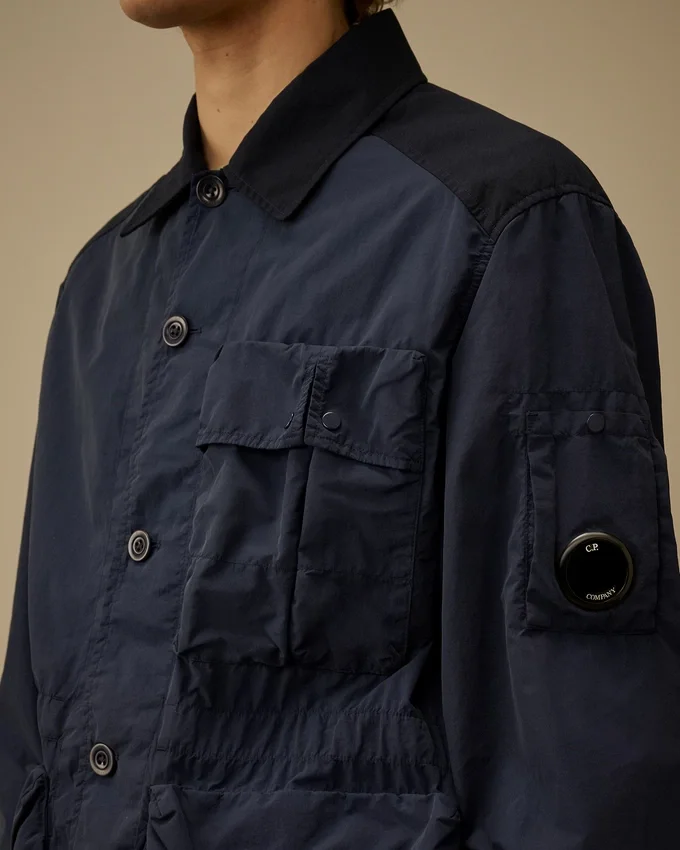 Veste à boutons mixtes en Flatt Nylon Lens