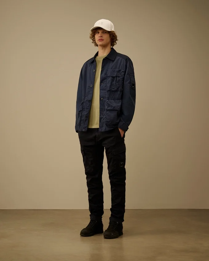 Veste à boutons mixtes en Flatt Nylon Lens