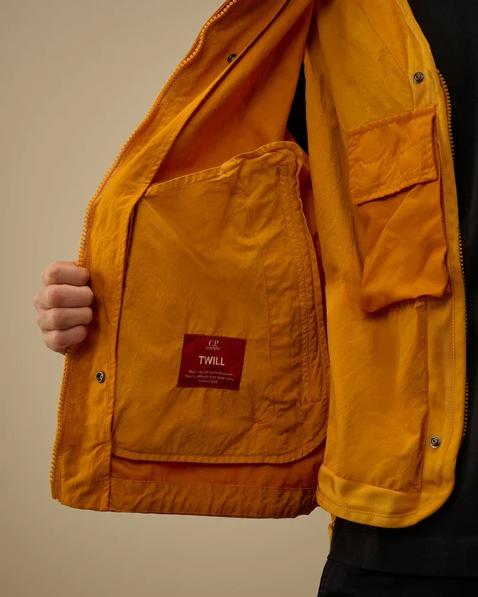 Veste à capuche en twill avec lunettes
