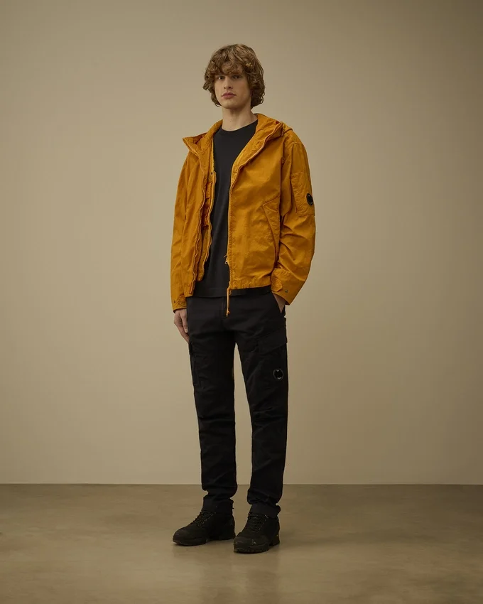 Veste à capuche en twill avec lunettes