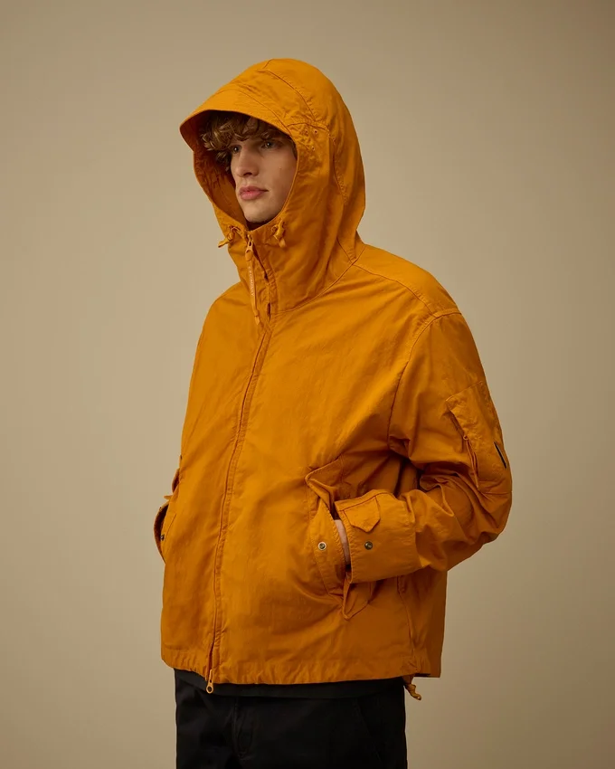Veste à capuche en twill avec lunettes