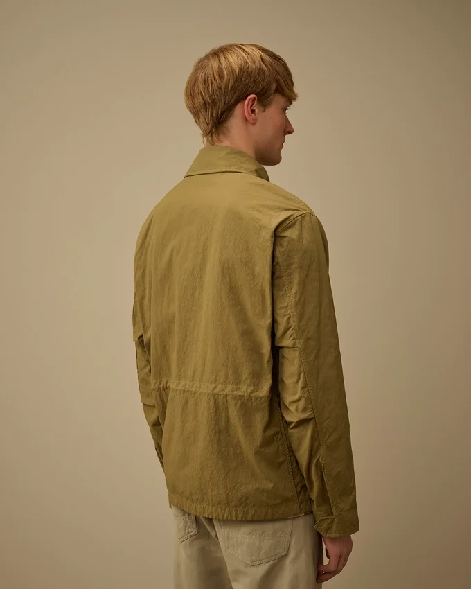 Veste en sergé avec fermeture à glissière pour les lunettes de soleil